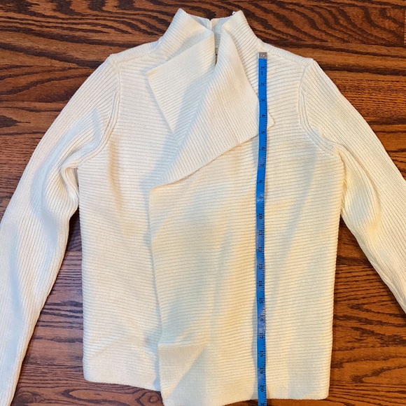 Maison Jules draped cowl neck ivory cardigan sweater. Size XS - Picture 7 of 7